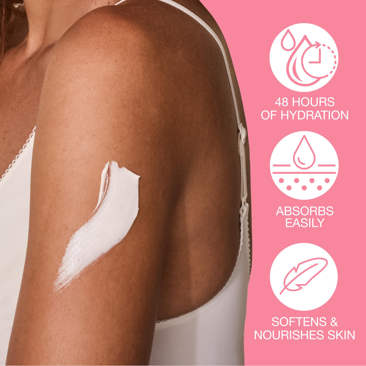 Hempz application on forearm in use demonstrating quick absorption