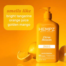 Hempz label detail highlighting ingredients and vegan benefit