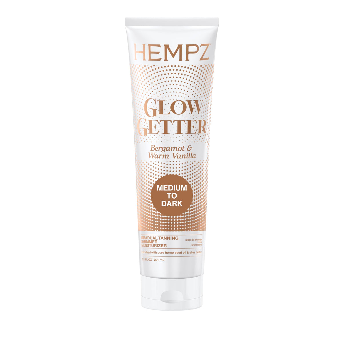 Hempz front bottle showing label and size for easy identification and benefits