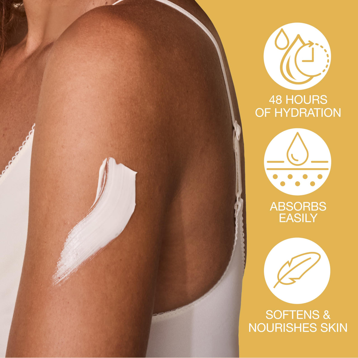 Hempz ingredient label detail with shea butter and hemp seed oil listed