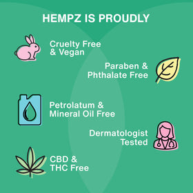 Hempz bottle on bathroom vanity illustrating daily home routine benefit