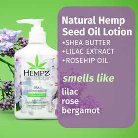 Hempz lotion applied to hands demonstrating fast absorption benefit