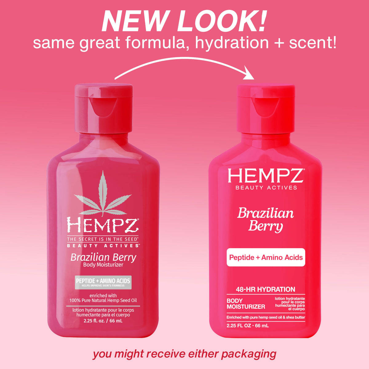 Hempz close-up lotion texture demonstrating fast absorption benefit
