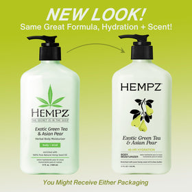Hempz lotion texture close-up illustrating lightweight creamy hydration benefit