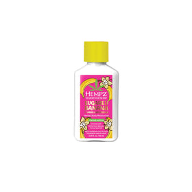 Hempz mini bottle front label showing scent and size, great for travel