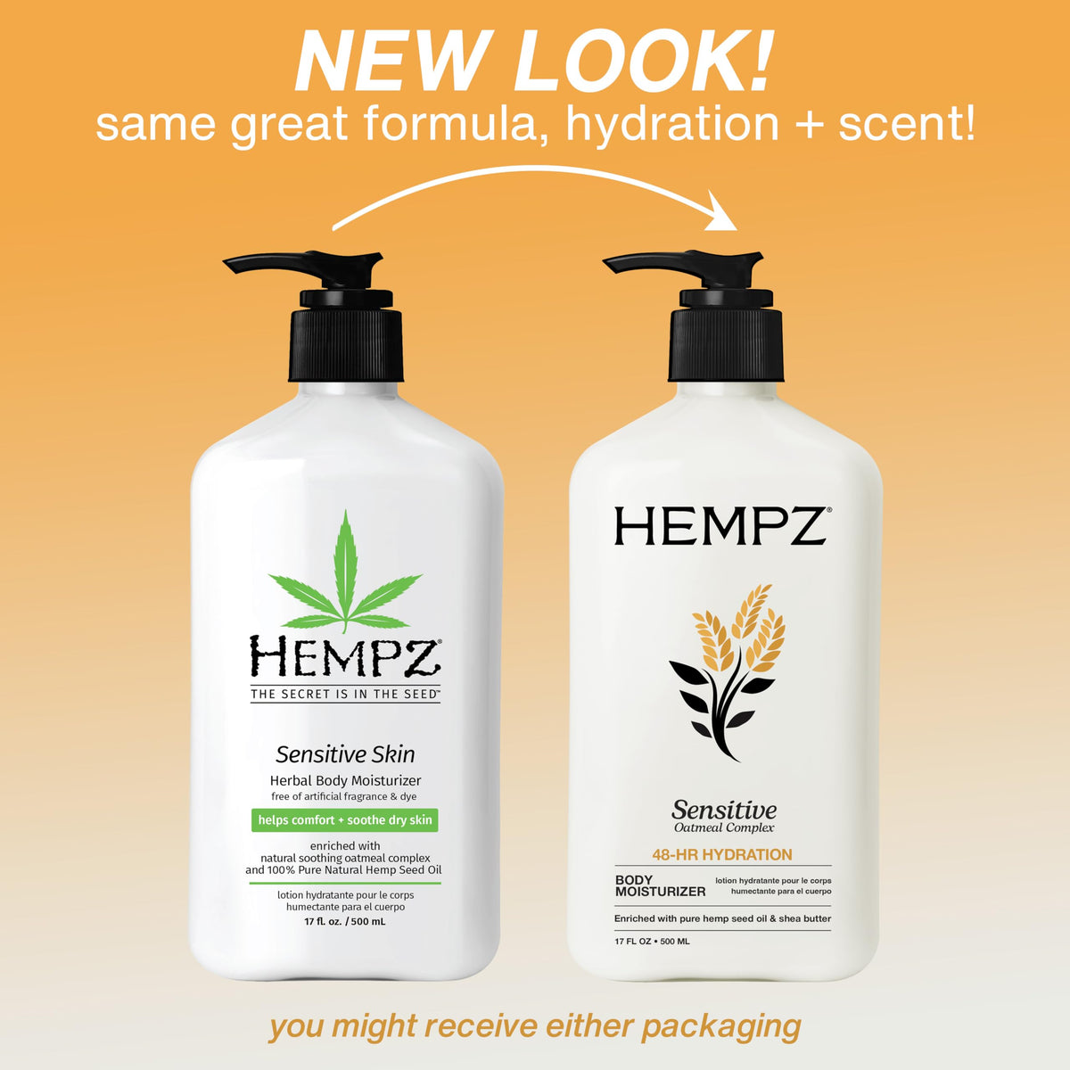 Hempz pump dispenser close-up showing easy application and controlled dosage