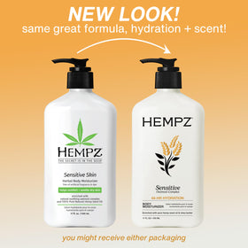 Hempz pump dispenser close-up showing easy application and controlled dosage