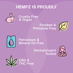 Hempz lifestyle glam shot showing glowing skin and radiant confidence