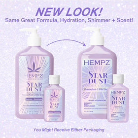 Hempz texture close-up highlighting creamy lotion with mica for glow