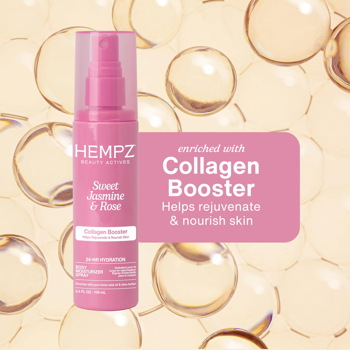 Hempz droplet on skin close-up demonstrating fast-absorbing, non-greasy hydration