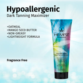 Hempz lotion texture close-up displaying creamy hydration for smoother tanning