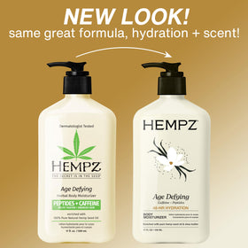 Hempz cream texture close-up, shows smooth non-greasy hydration