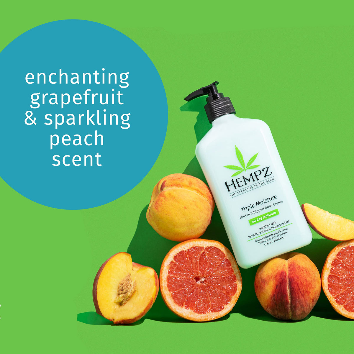 Hempz applying crème from jar to hand for lightweight moisture