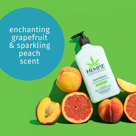 Hempz applying crème from jar to hand for lightweight moisture