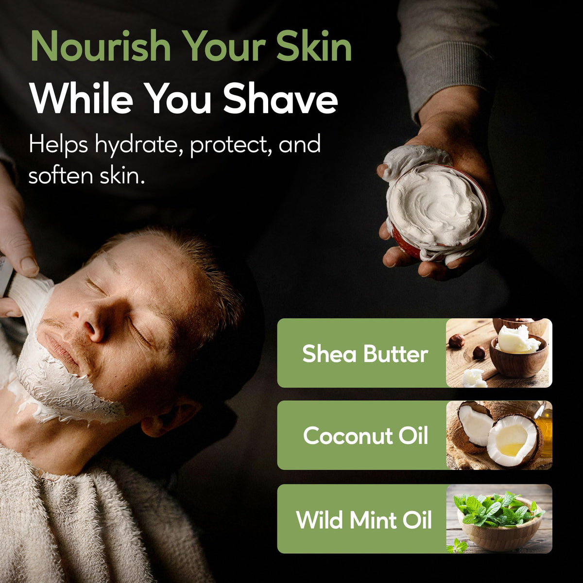 Henry Cavendish puck staged in bathroom to show everyday shaving use
