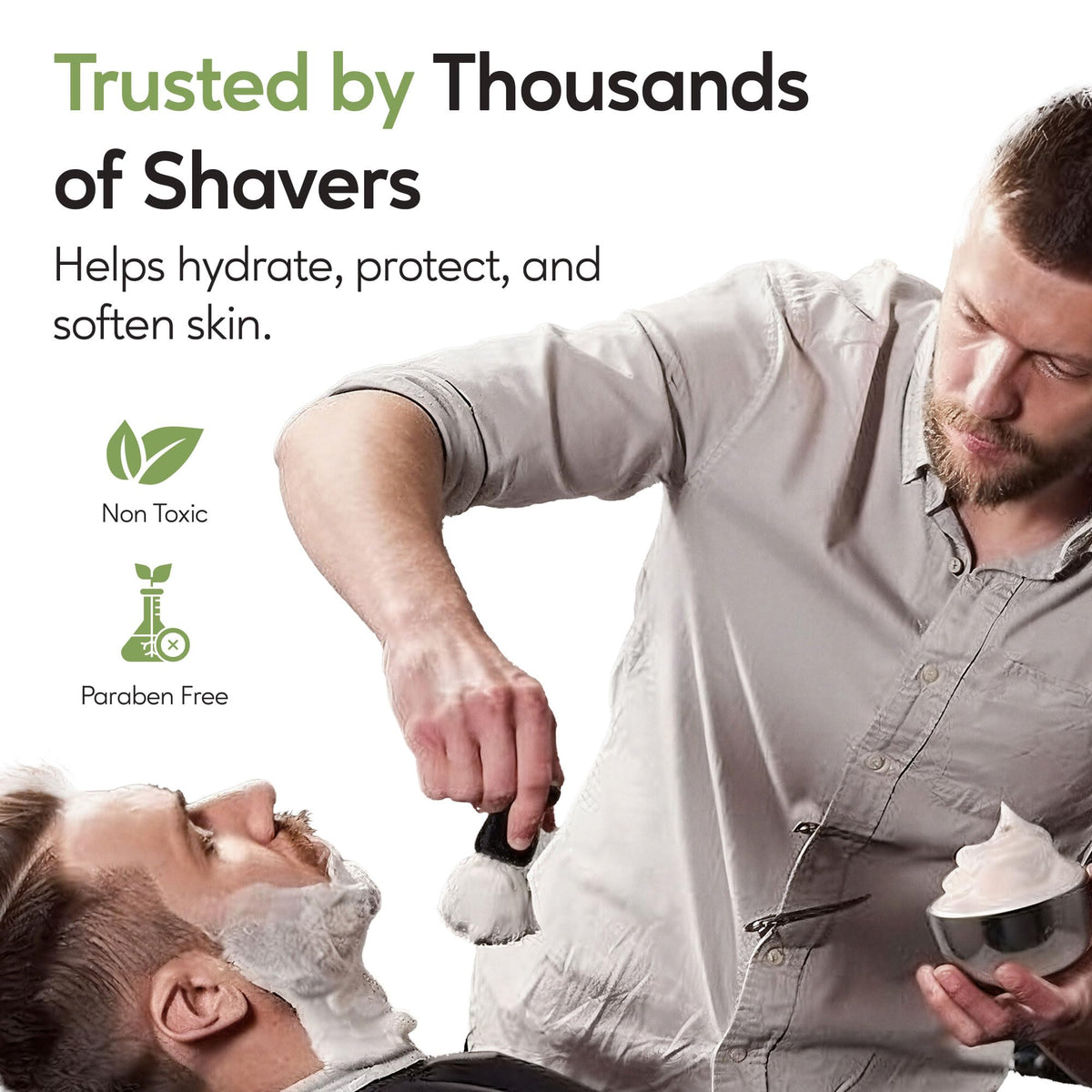 Henry Cavendish puck beside a razor showing 4 oz size and longevity