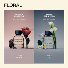 Assortment of Henry Rose scent cards with vial samples for guided fragrance selection