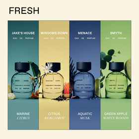 Henry Rose mini perfume inside a purse showing portability and on-the-go refresh benefit