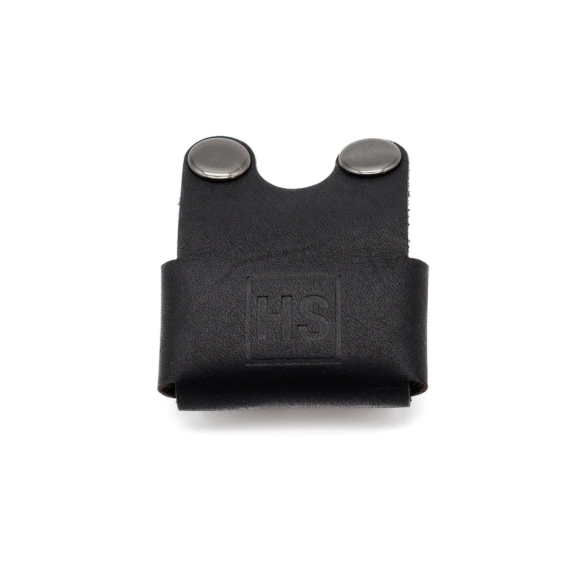 Henson Shaving front view black leather cover protecting razor head for scratch prevention