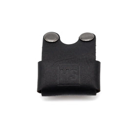 Henson Shaving front view black leather cover protecting razor head for scratch prevention