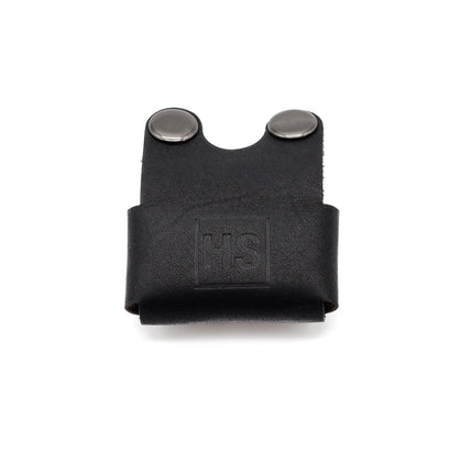 Henson Shaving front view black leather cover protecting razor head for scratch prevention