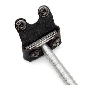 Henson Shaving cover on razor head inside travel kit for secure transportation