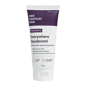 Her Fantasy Box front packaging showing berry-scent label and skin-friendly benefits