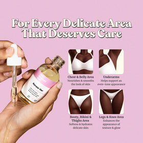 Her Fantasy Box being applied to skin demonstrating soothing hydration