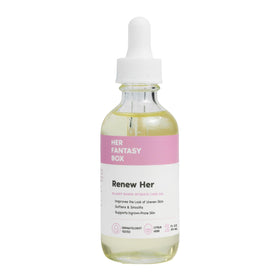 Her Fantasy Box bottle front view showing clean label and benefits