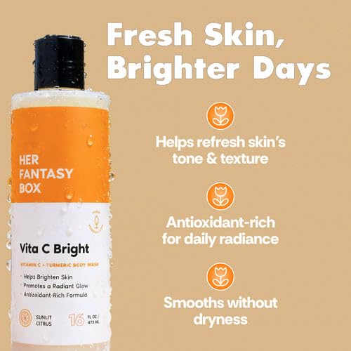 Her Fantasy Box in-use shower scene showing refreshing daily routine uplift