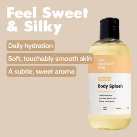 Her Fantasy Box texture on skin demonstrating quick-absorbing, silky finish