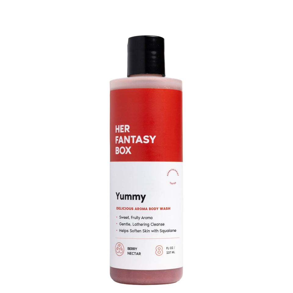 Her Fantasy Box front label showing product name and scent benefit
