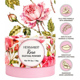 Herb & Root open jar showing fine powder texture and quick absorption
