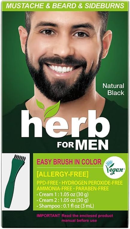 Herb Speedy front packaging showing vegan, PPD-free label and benefits