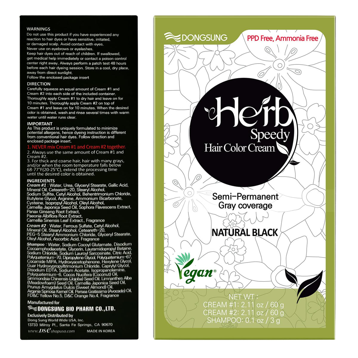Herb Speedy lifestyle shot showing natural black results