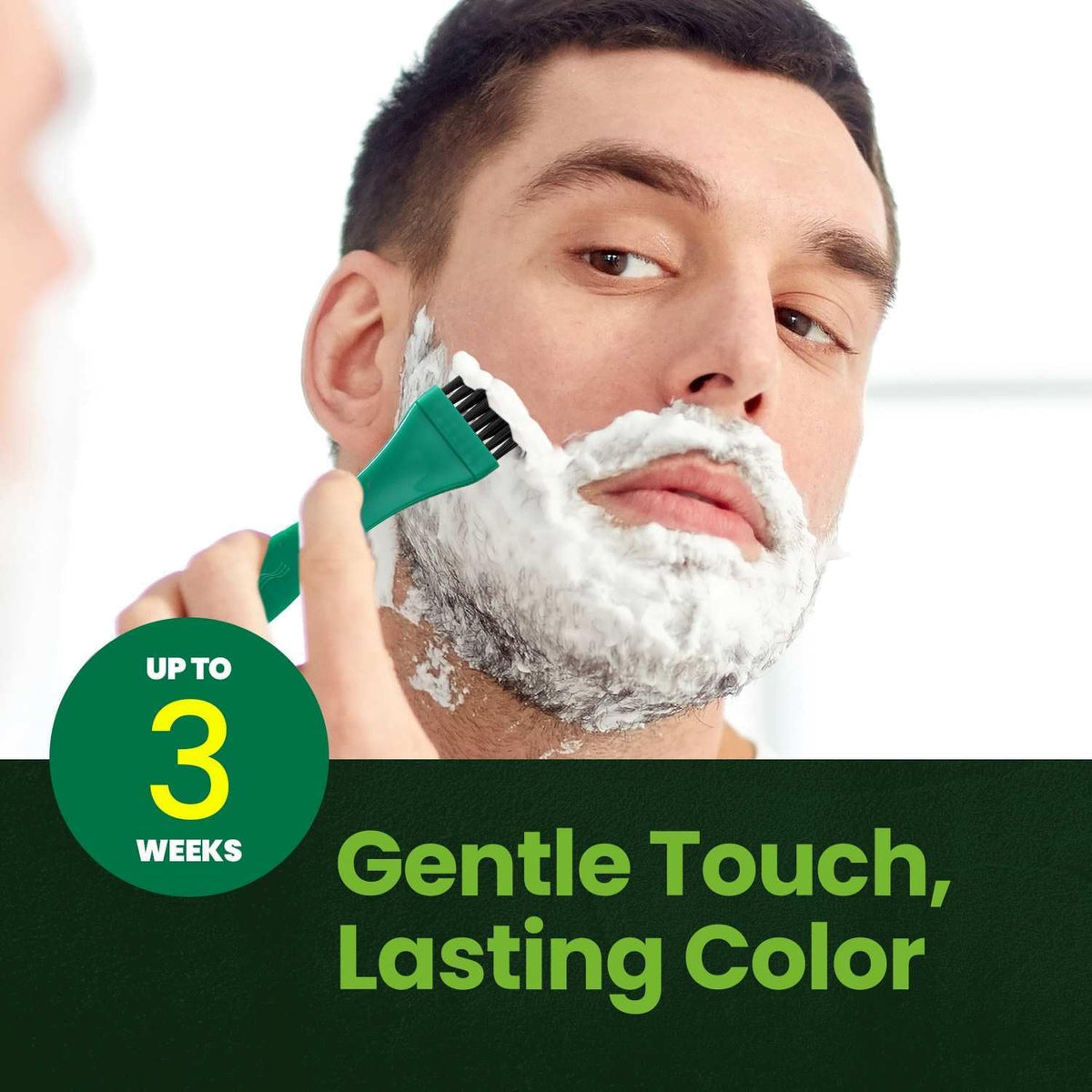 Herb Speedy mustache application image showing precise, mess-free result