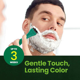 Herb Speedy mustache application image showing precise, mess-free result