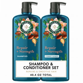 Herbal Essences front packaging showing repair shampoo and conditioner benefits