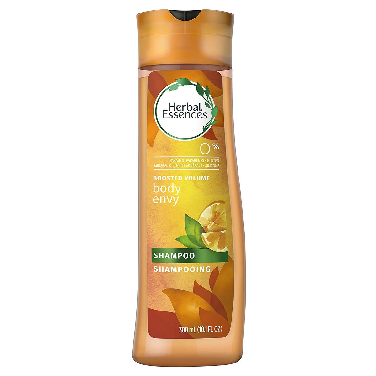 Herbal Essences shampoo pouring into palm highlighting lightweight formula