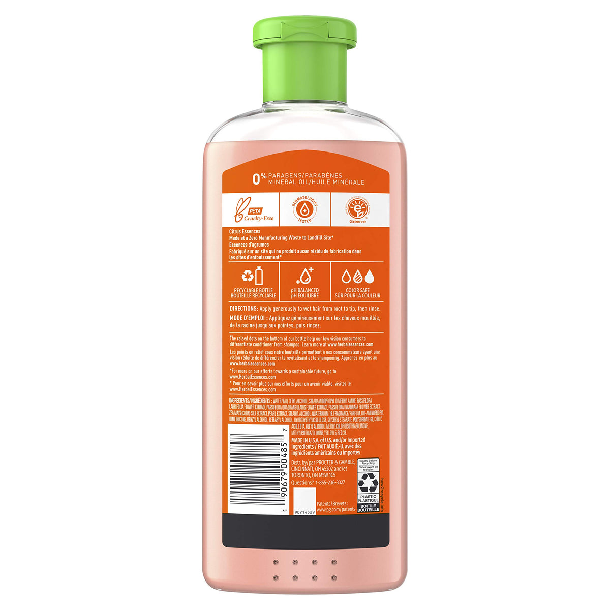 Herbal Essences creamy conditioner texture close-up, shows lightweight hydration