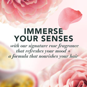 Herbal Essences bottles side-by-side to illustrate the full-size 29.2 fl oz scale