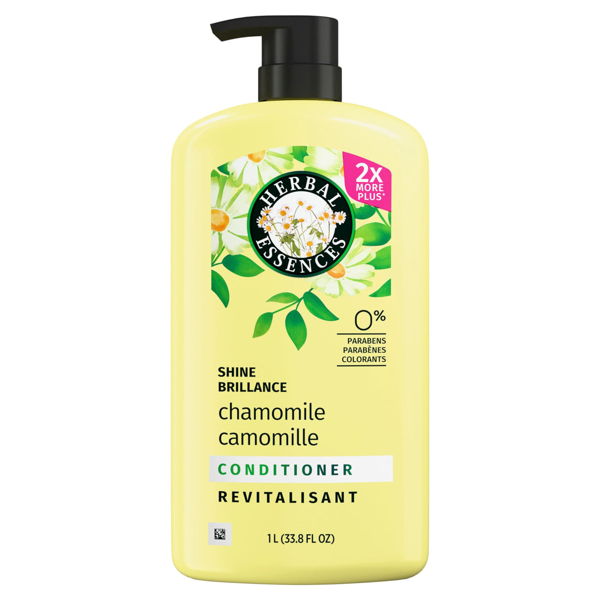 Herbal Essences chamomile after-wash hair showing smooth shiny strands and visible light reflection
