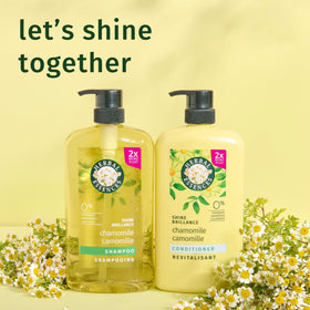 Herbal Essences chamomile open cap with dispense stream showing controlled, no-drip application