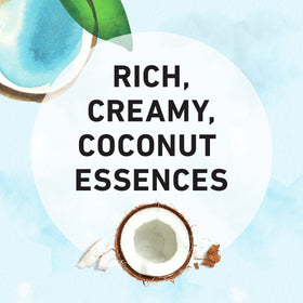 Herbal Essences coconut visual highlighting natural scent and hydrating sensation