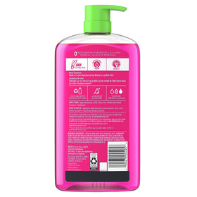 Herbal Essences back label with ingredients and usage details for color care