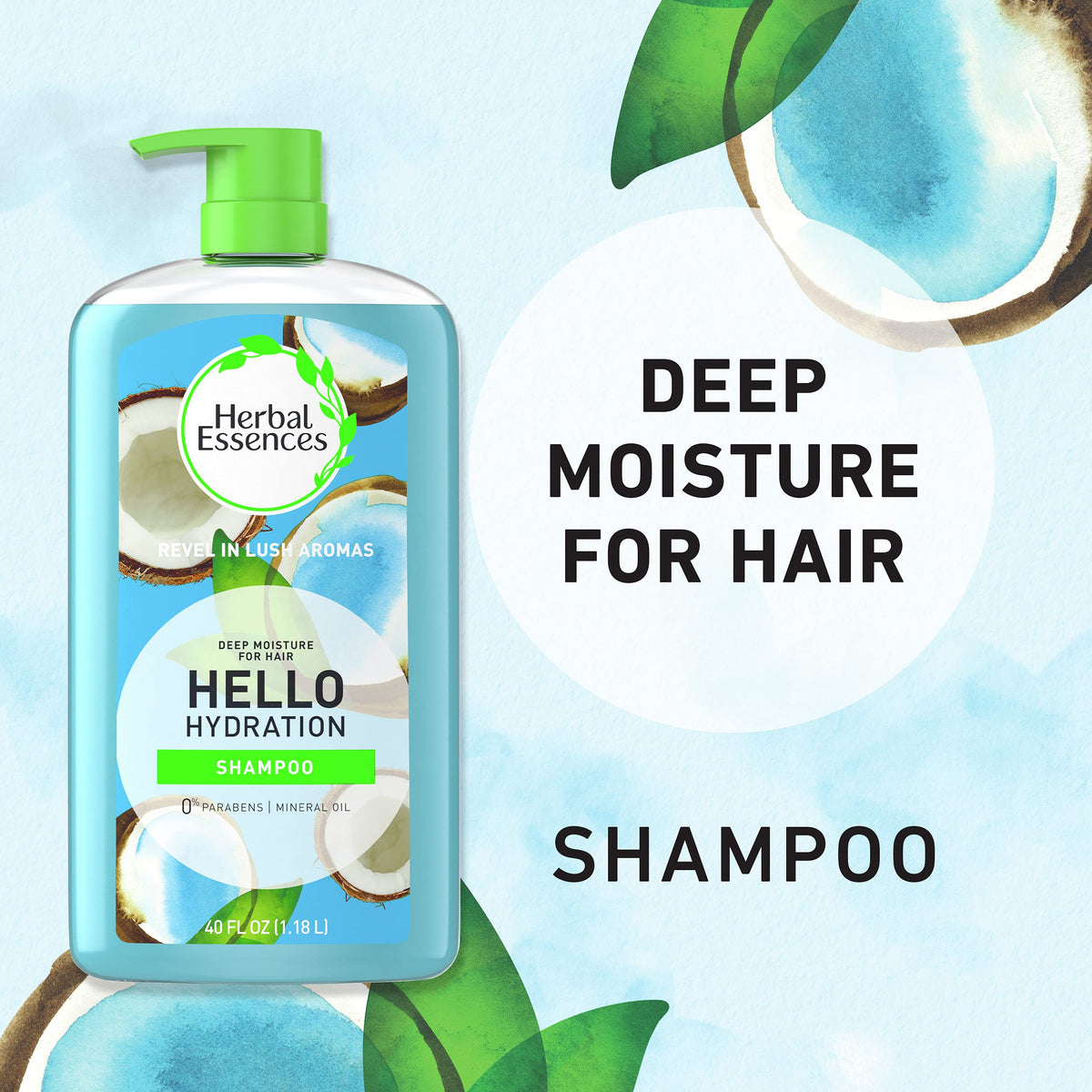 Herbal Essences conditioner cream texture demonstrating rich moisturization benefit