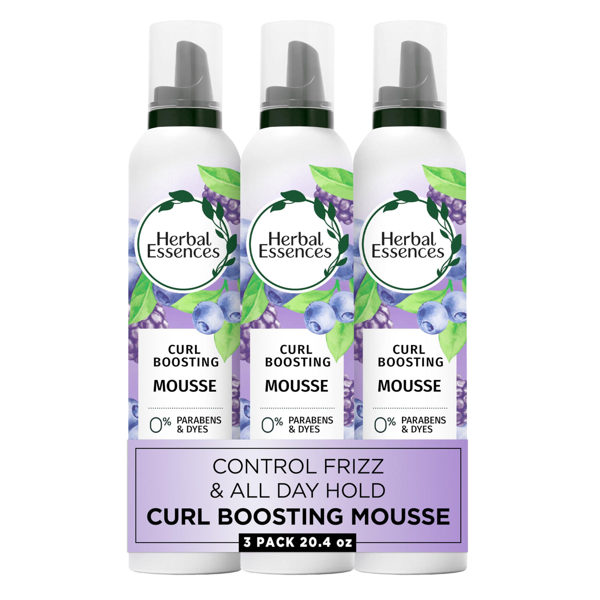 Herbal Essences front packaging showing product benefits and size