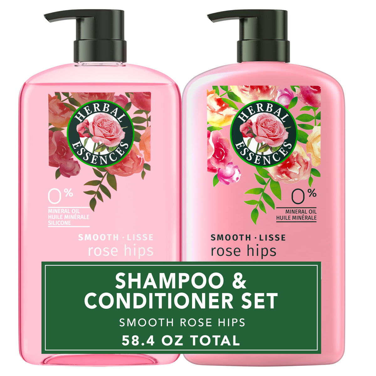 Herbal Essences front packaging showing smooth collection and benefits