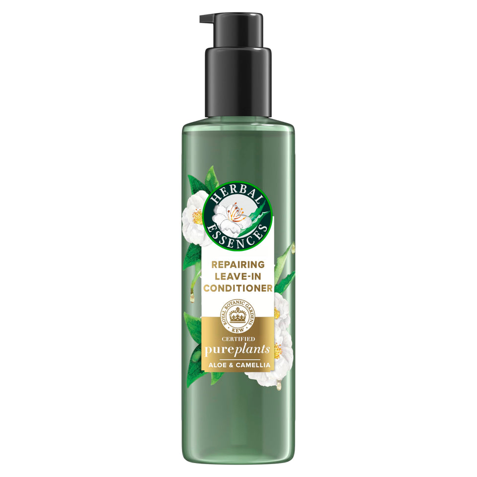 Herbal Essences front packaging showing bottle and label for lightweight conditioning