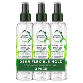 Herbal Essences front packaging showing bottle and branding, promotes quick styling